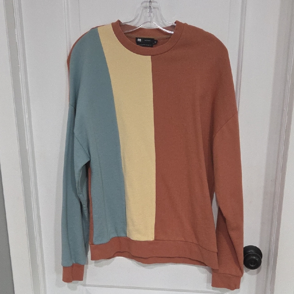 Colorblock Crewneck Sweater